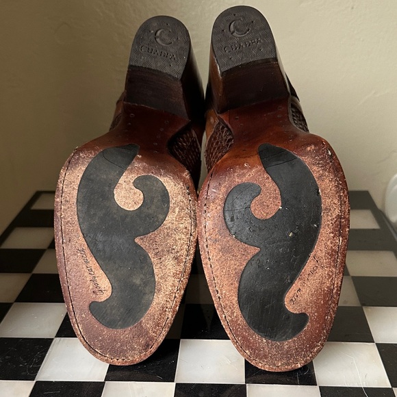 Brown Leather and snake skin elegant Cuadra Ankle Boots - Picture 5 of 5